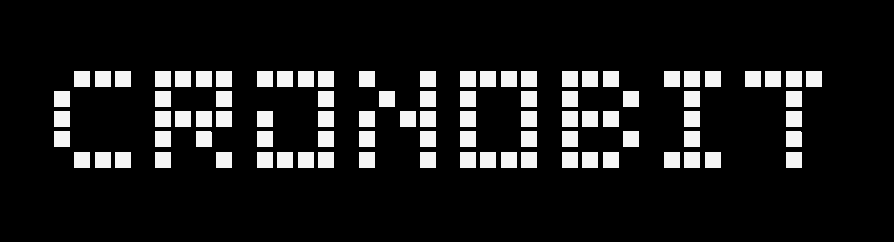 Cronobit bit-flicker: pixels briefly vanish and return